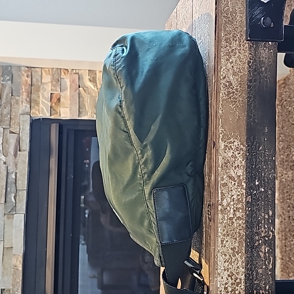 Prada Green Nylon Shoulder Bag - Picture 5 of 16